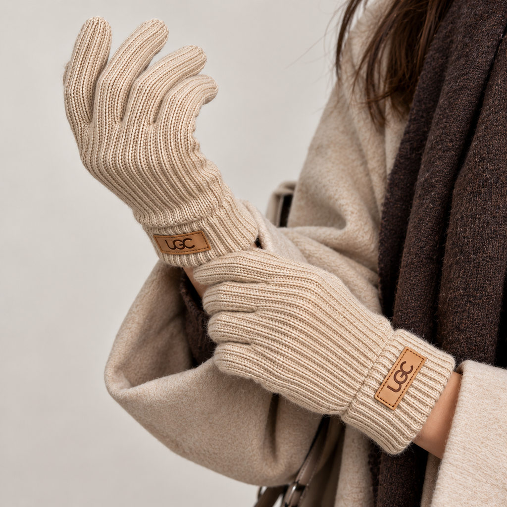 Cashmere Blend Knitted Gloves