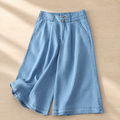 Stella Wide Leg Denim Short