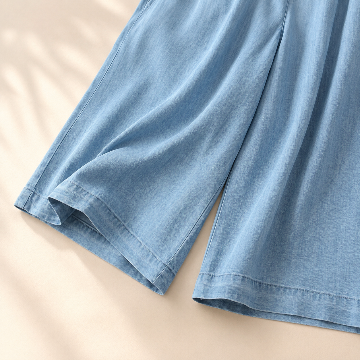 Stella Wide Leg Denim Short