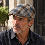 The Ellerby Striped Newsboy Cap