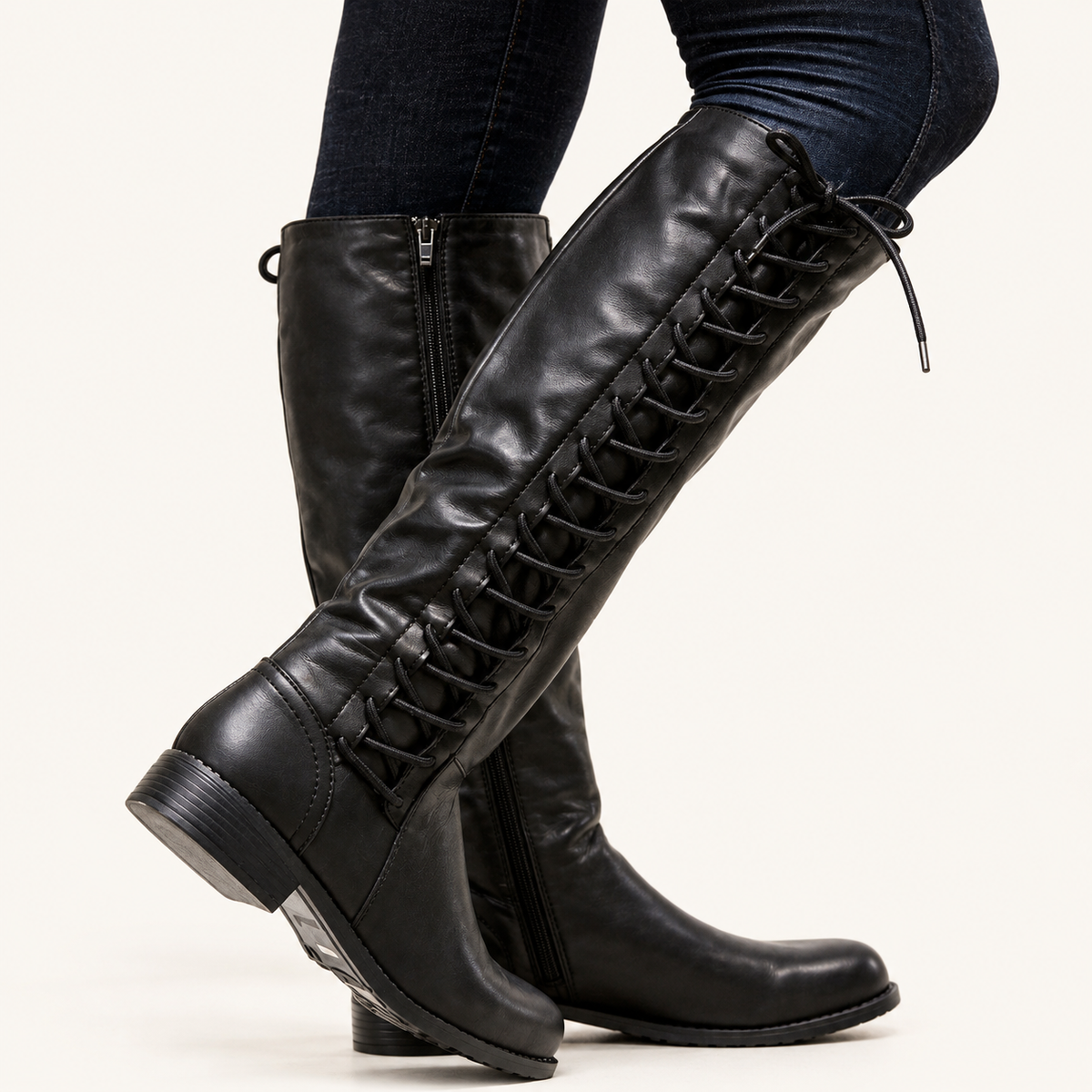 The Colette Side Lace Boots