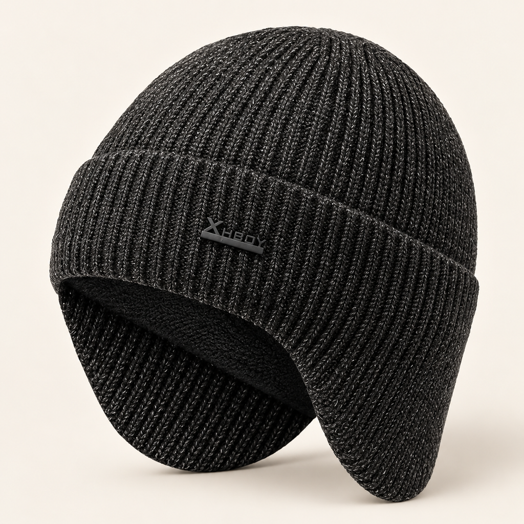The Hollis Fleece-Lined Earflap Beanie
