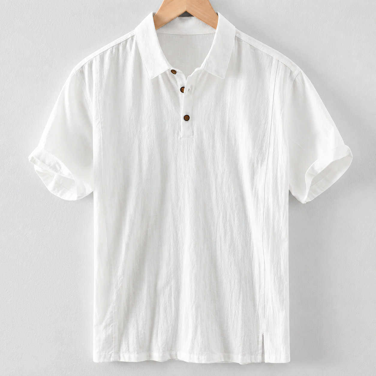 Coastal Linen Polo Shirt