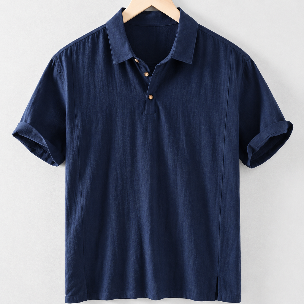 Coastal Linen Polo Shirt