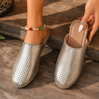 Goldie Perforated Flat Mule