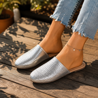 Goldie Perforated Flat Mule