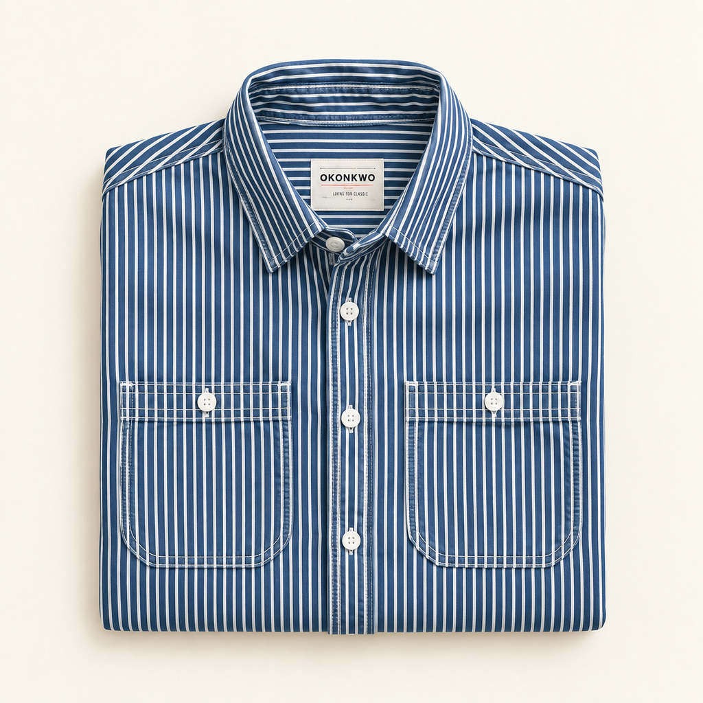The Ashford Blue Stripe Overshirt