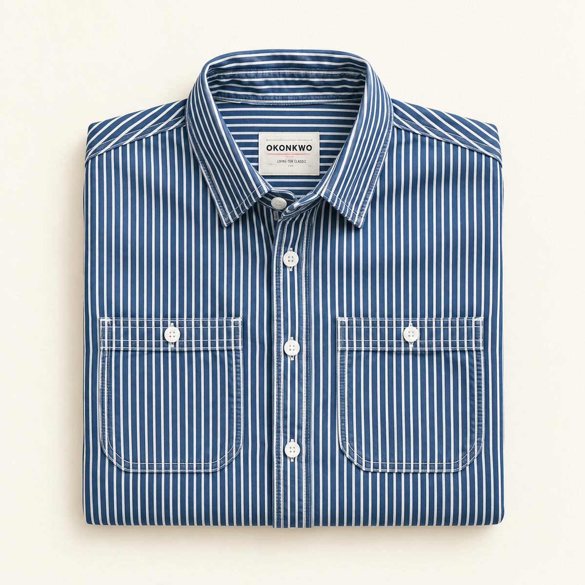 The Ashford Blue Stripe Overshirt
