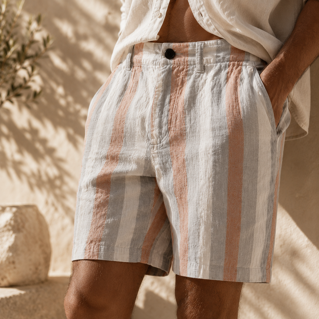 Barret Stripe Linen Short