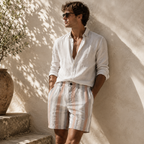 Barret Stripe Linen Short