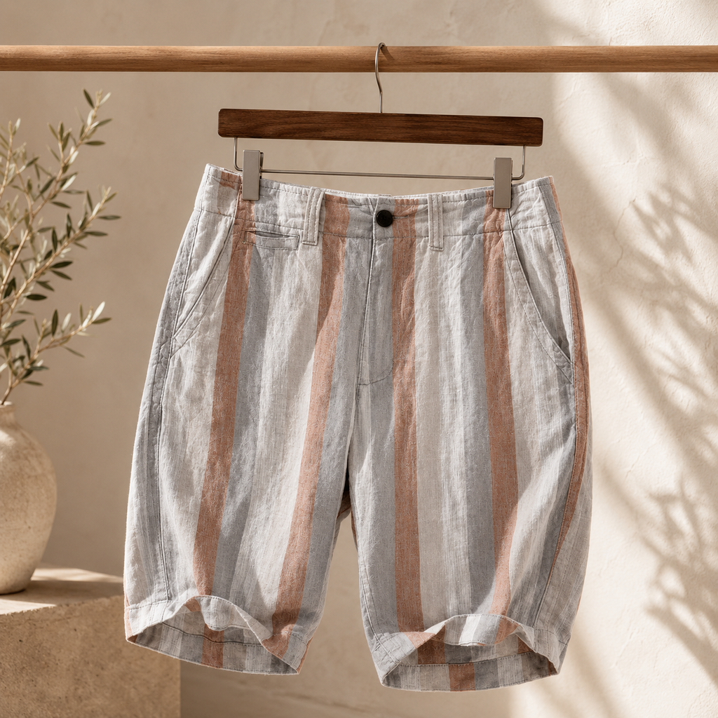 Barret Stripe Linen Short