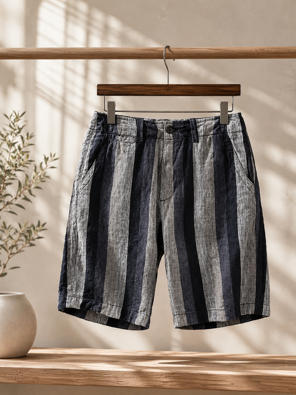Barret Stripe Linen Short