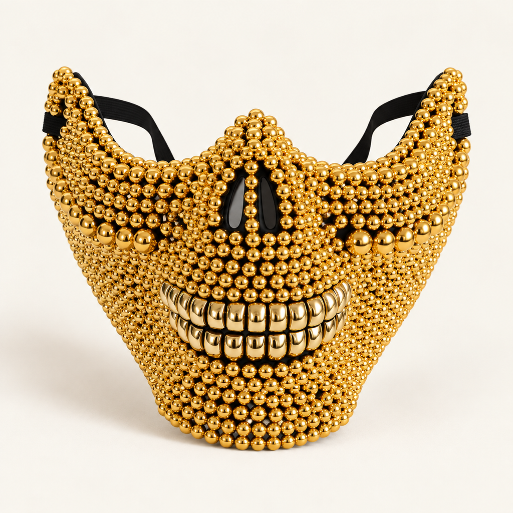 The Nocturne Beaded Skull Mask
