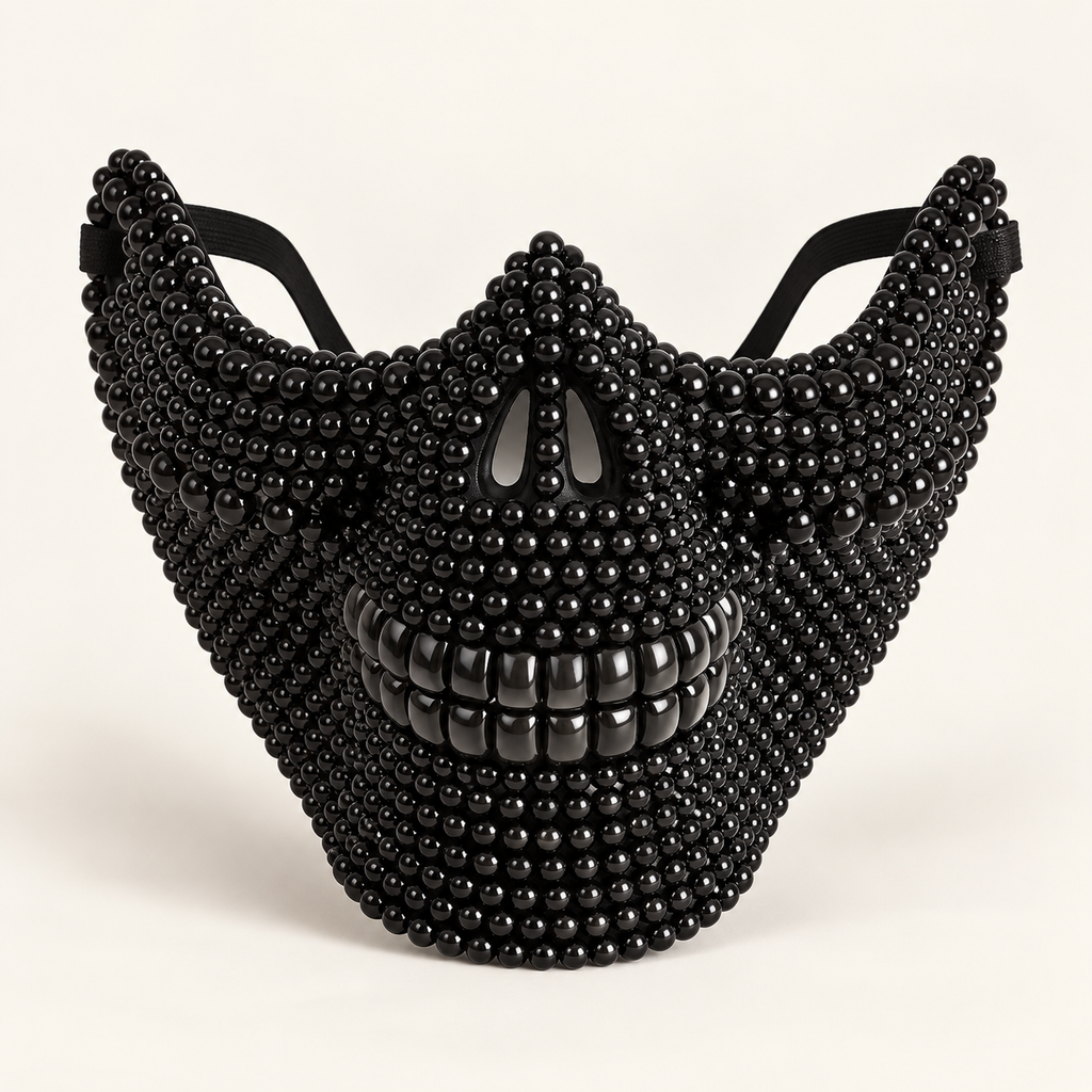 The Nocturne Beaded Skull Mask
