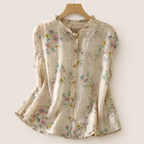 Willow Ramie Print Blouse