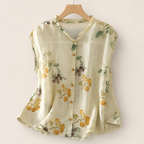 Willow Ramie Print Blouse