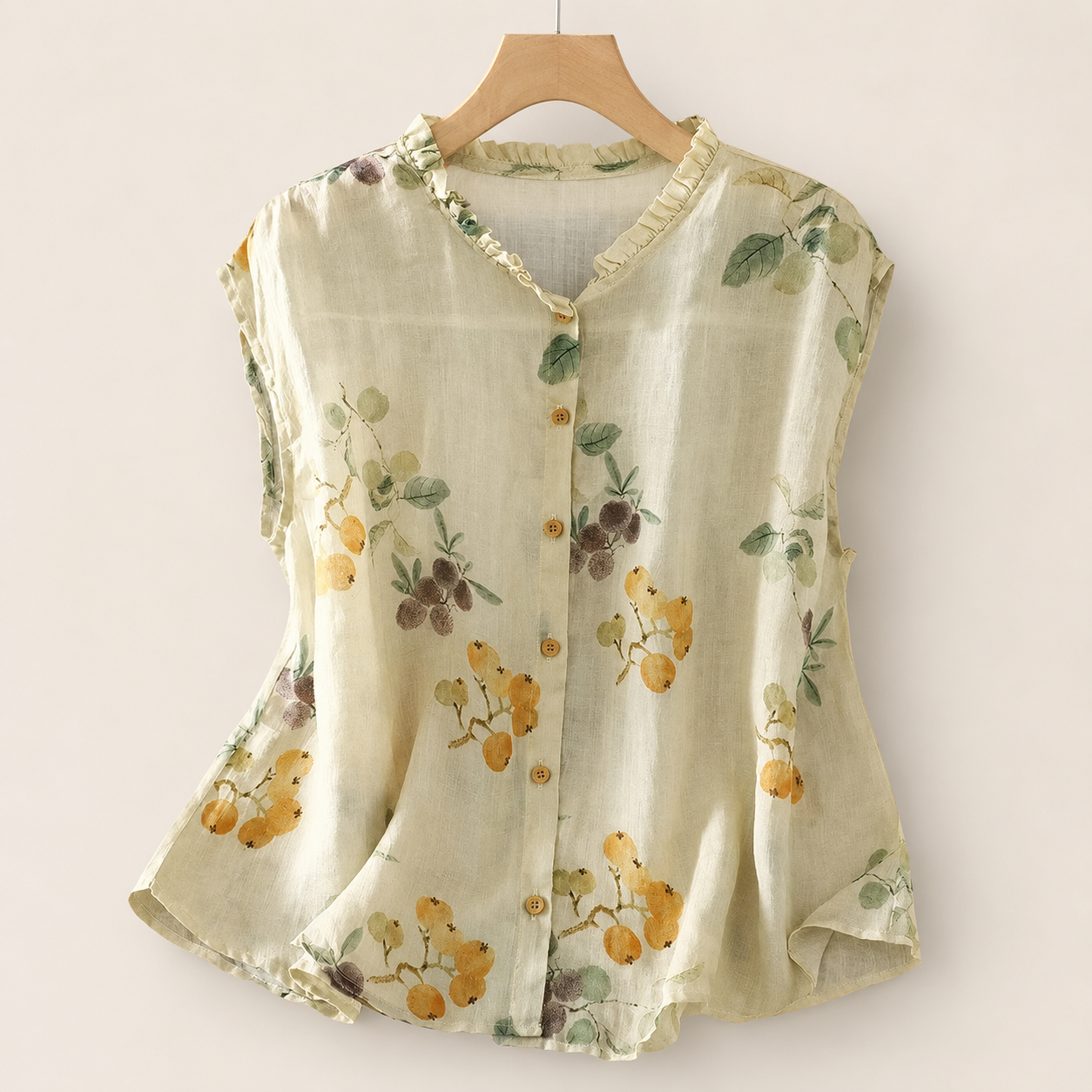 Willow Ramie Print Blouse