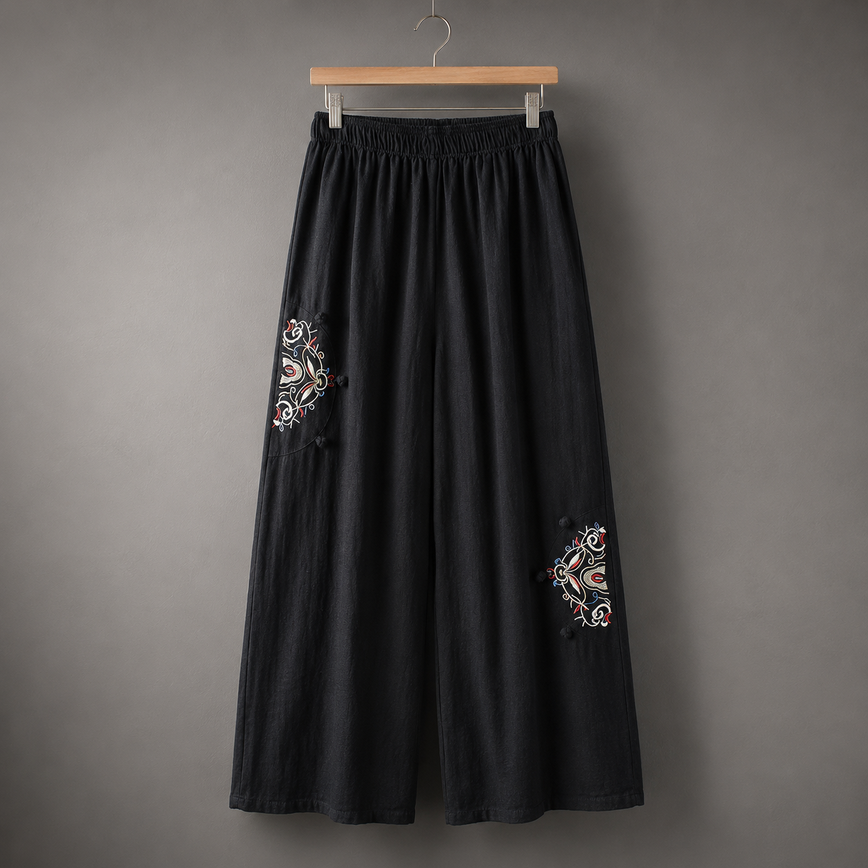 Brooke Embroidered Wide Leg Pant