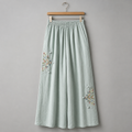 Brooke Embroidered Wide Leg Pant
