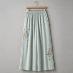 Brooke Embroidered Wide Leg Pant