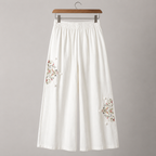 Brooke Embroidered Wide Leg Pant