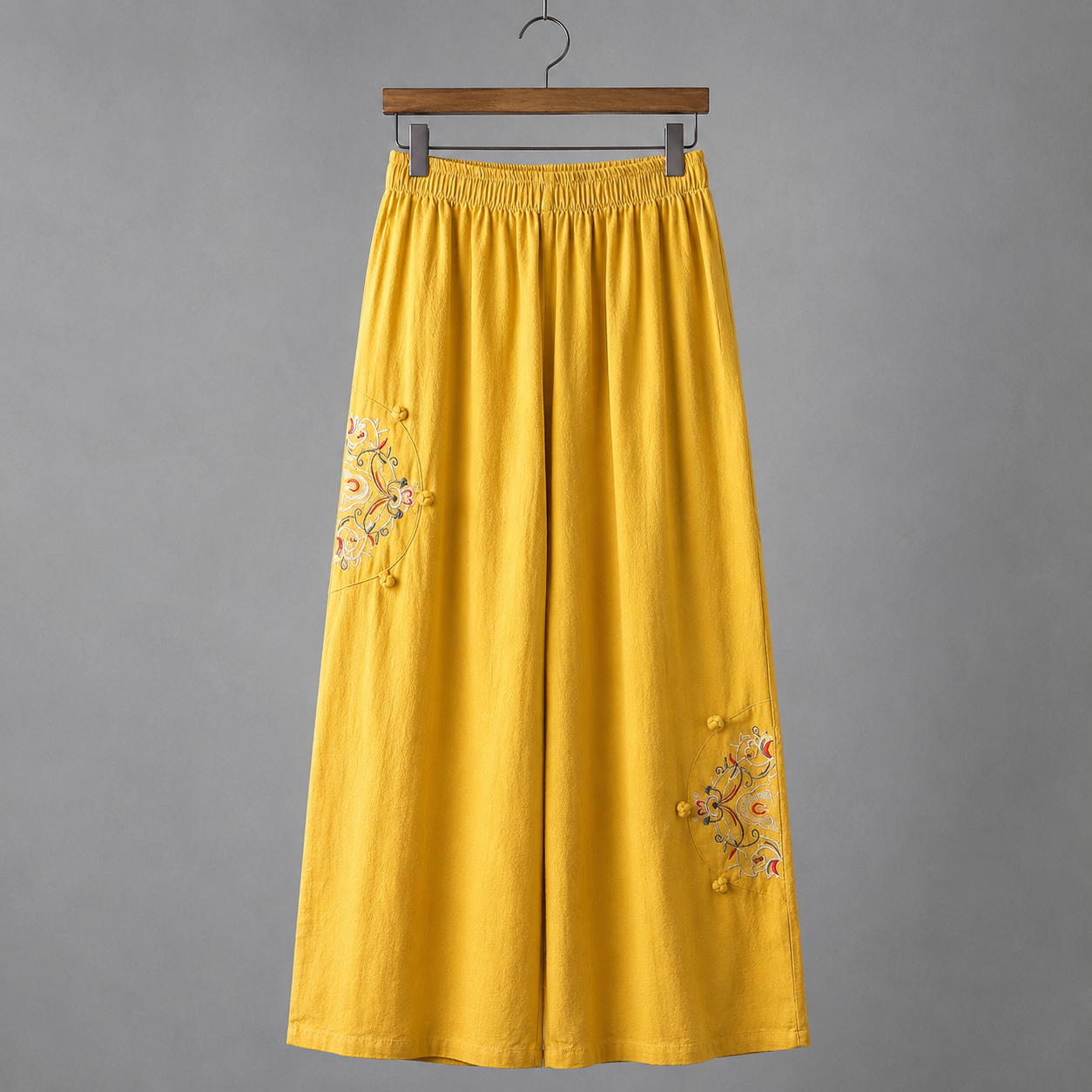 Brooke Embroidered Wide Leg Pant