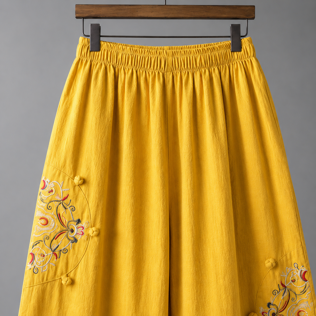 Brooke Embroidered Wide Leg Pant