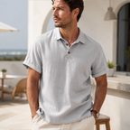 Enzo Linen Polo Shirt