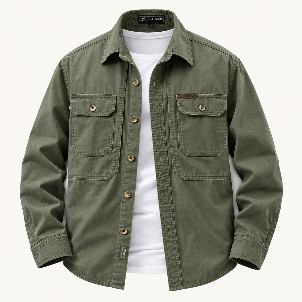 The Fieldstone Washed Overshirt