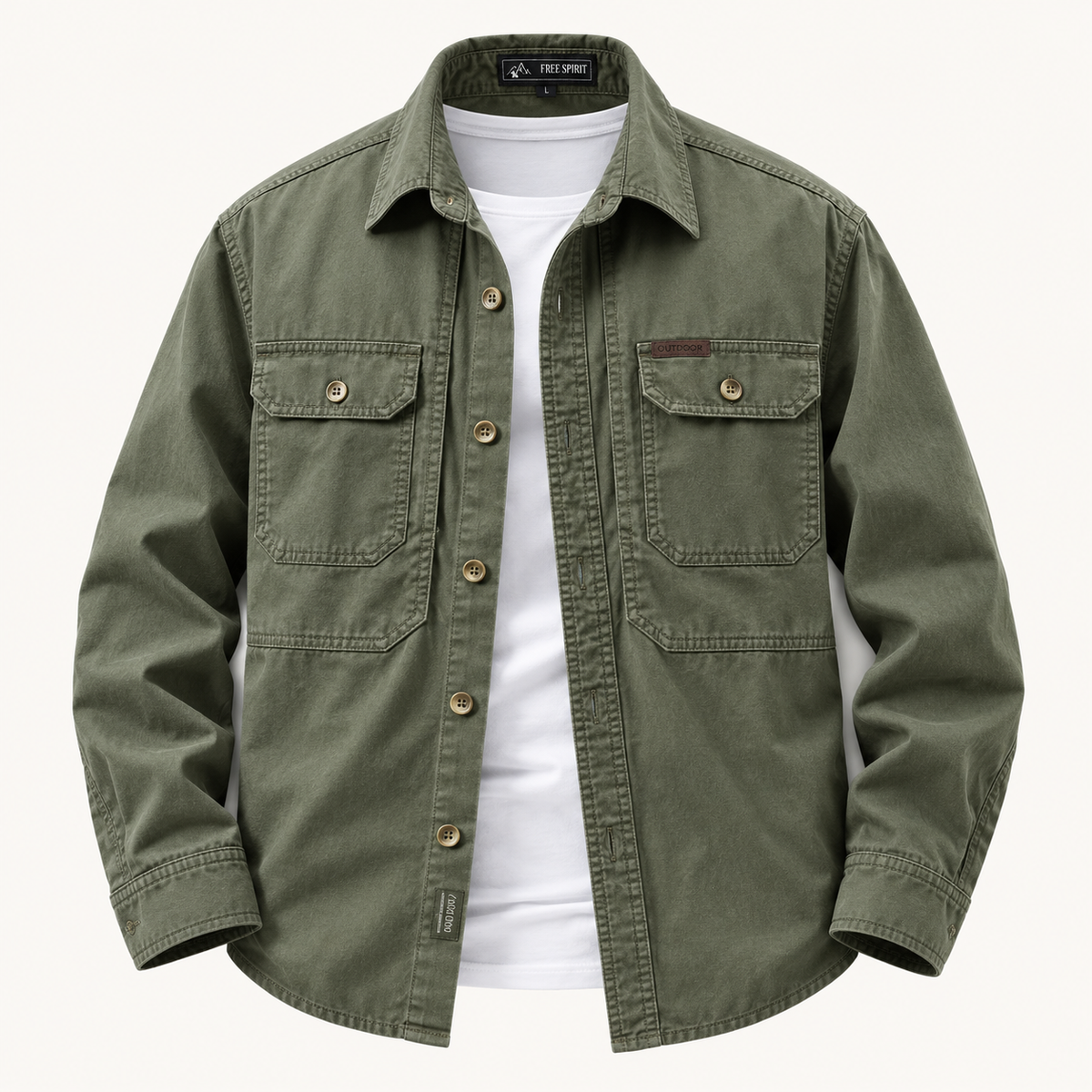 The Fieldstone Washed Overshirt