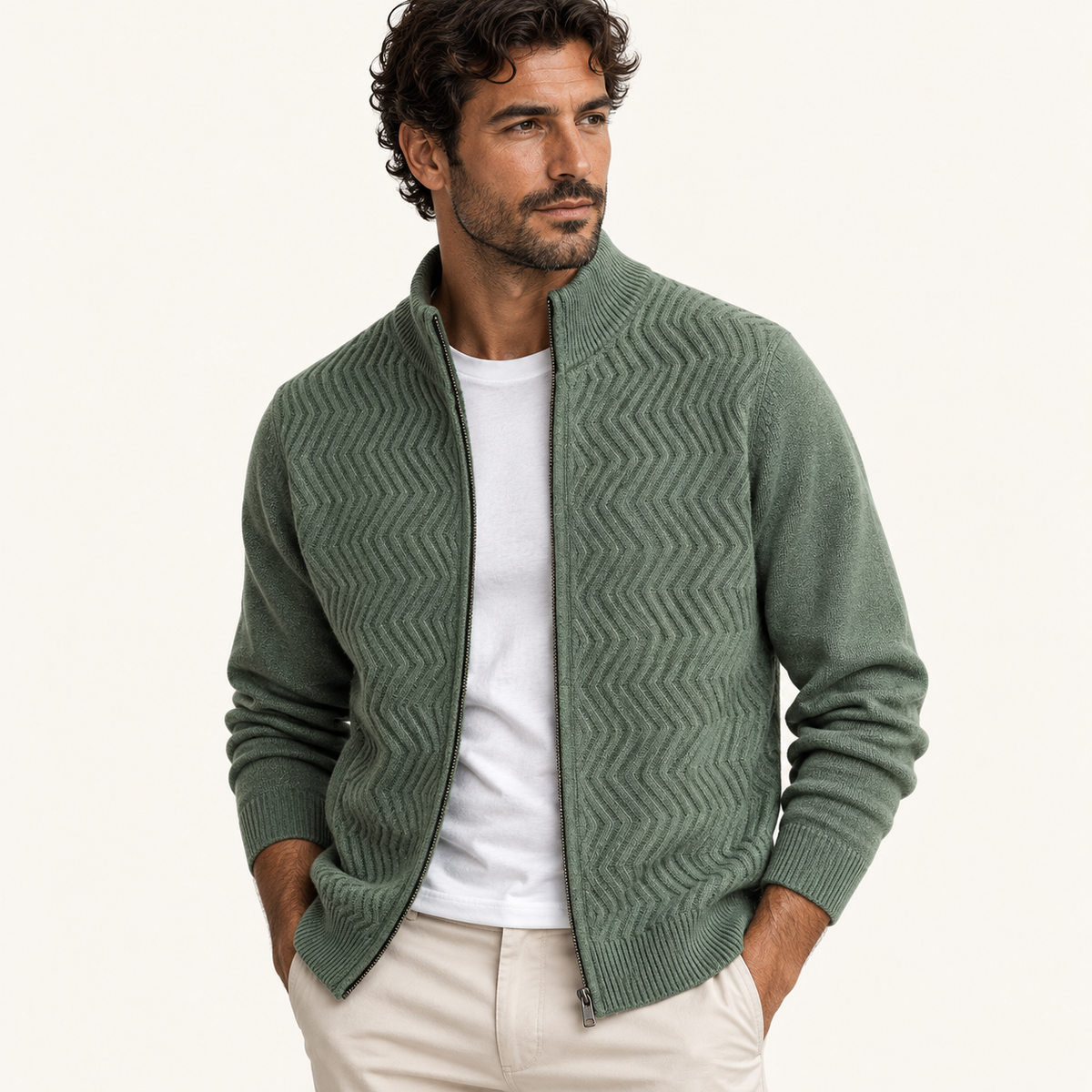 The Bramwell Merino Wool Cardigan