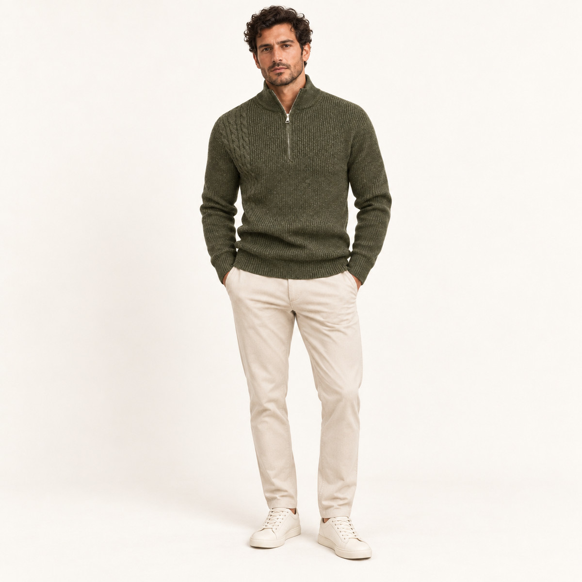 The Hartwell Quarter-Zip Knit