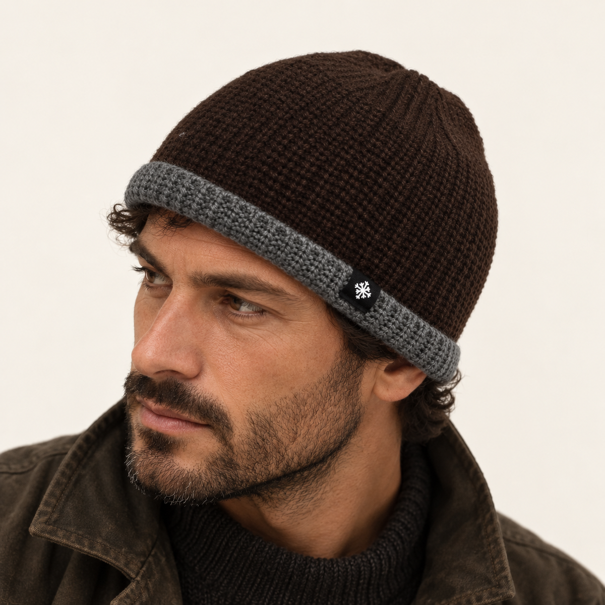 The Alder Contrast-Cuff Beanie