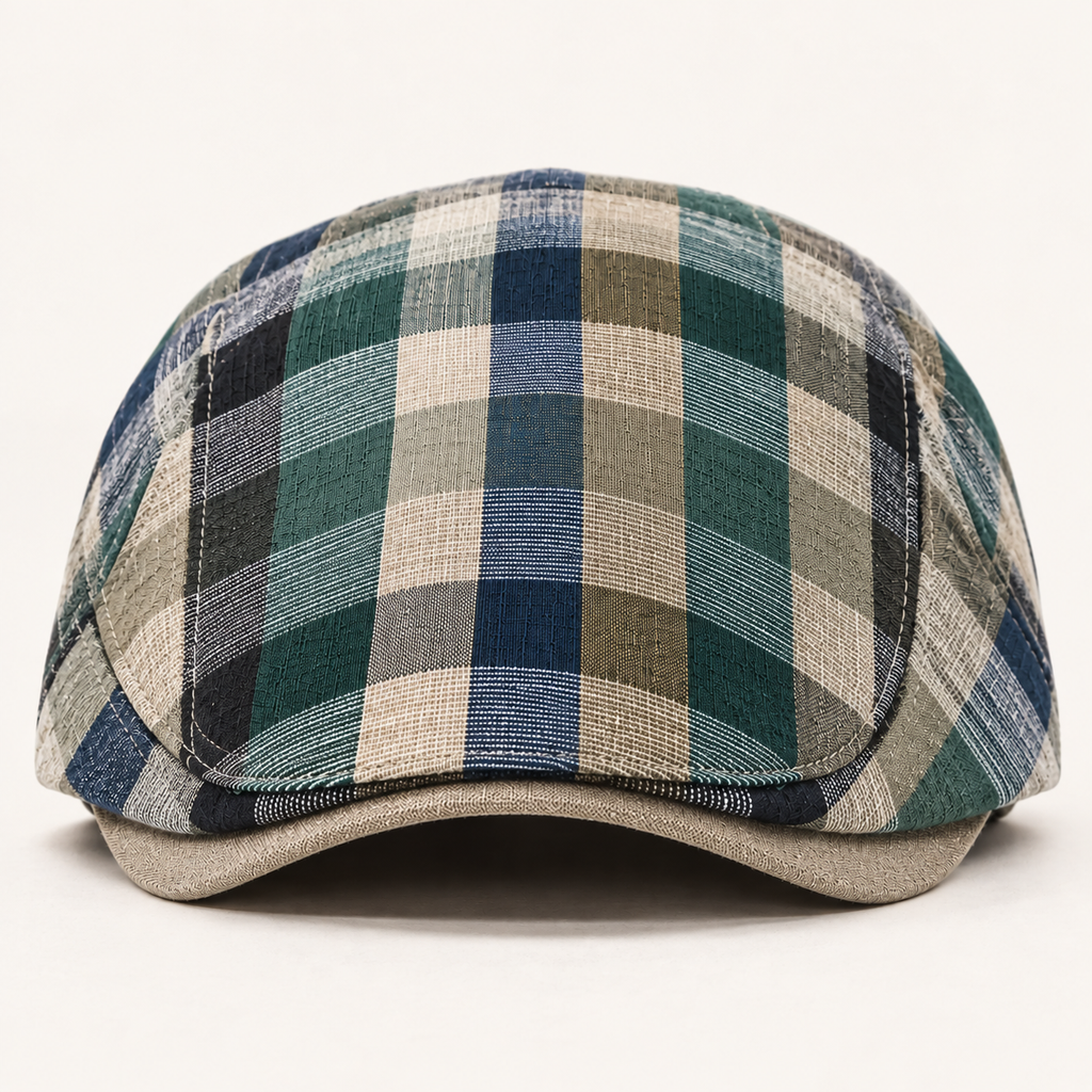 The Ellerby Striped Newsboy Cap