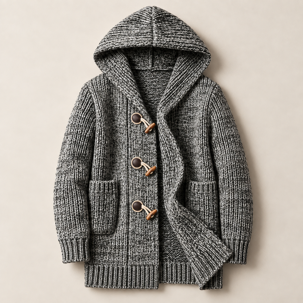 The Thornton Hooded Toggle Cardigan