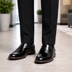 Lorenzo Split-Leather Pointed Loafer