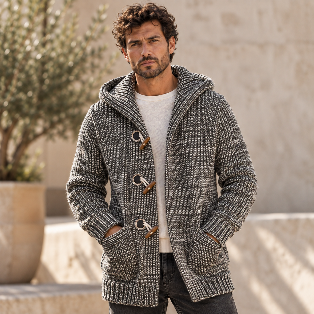 The Thornton Hooded Toggle Cardigan