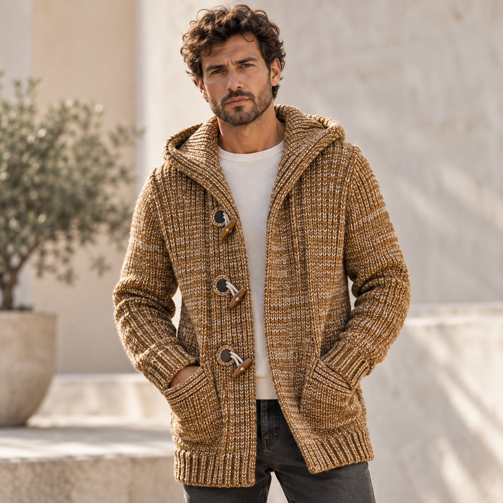 The Thornton Hooded Toggle Cardigan