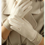 Cashmere-Blend Touchscreen Gloves