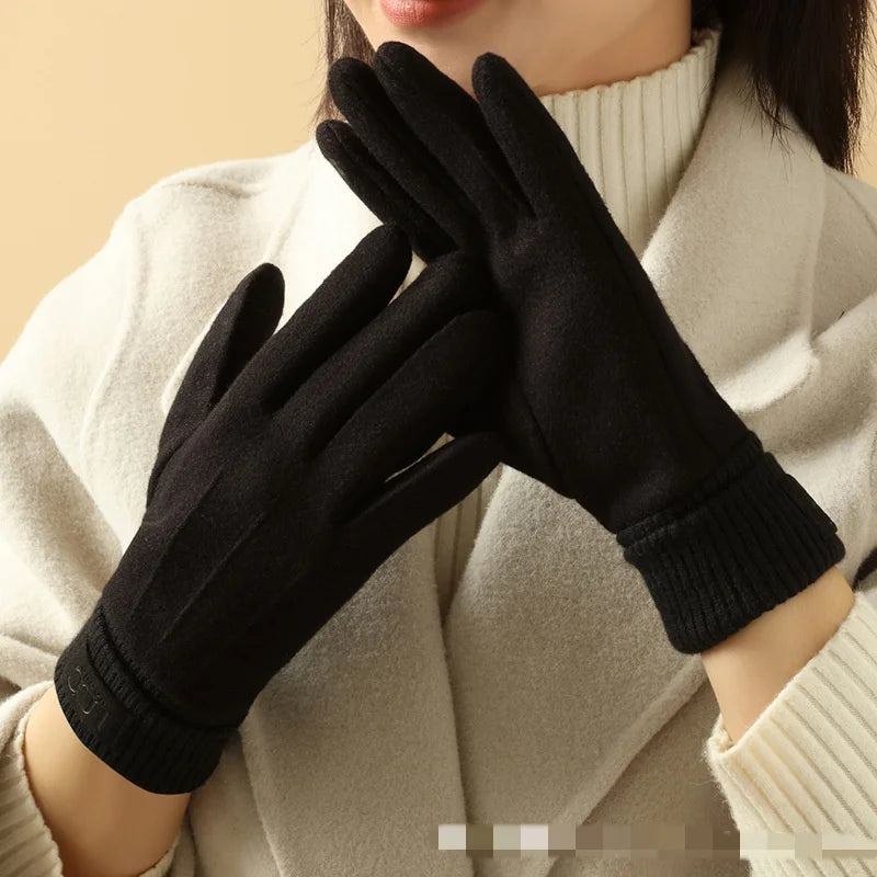 Cashmere-Blend Touchscreen Gloves