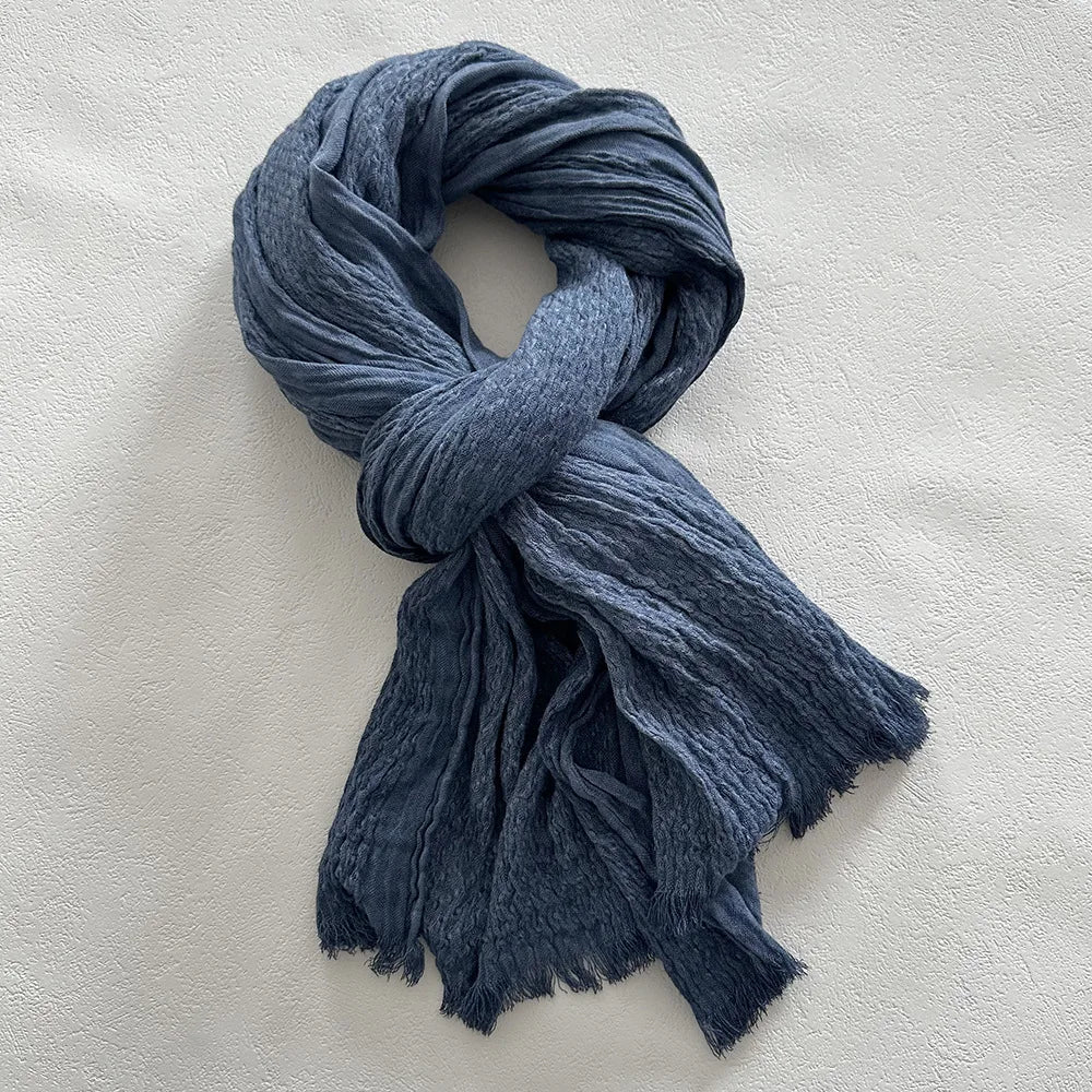 Lorenzo Cotton-Linen Scarf