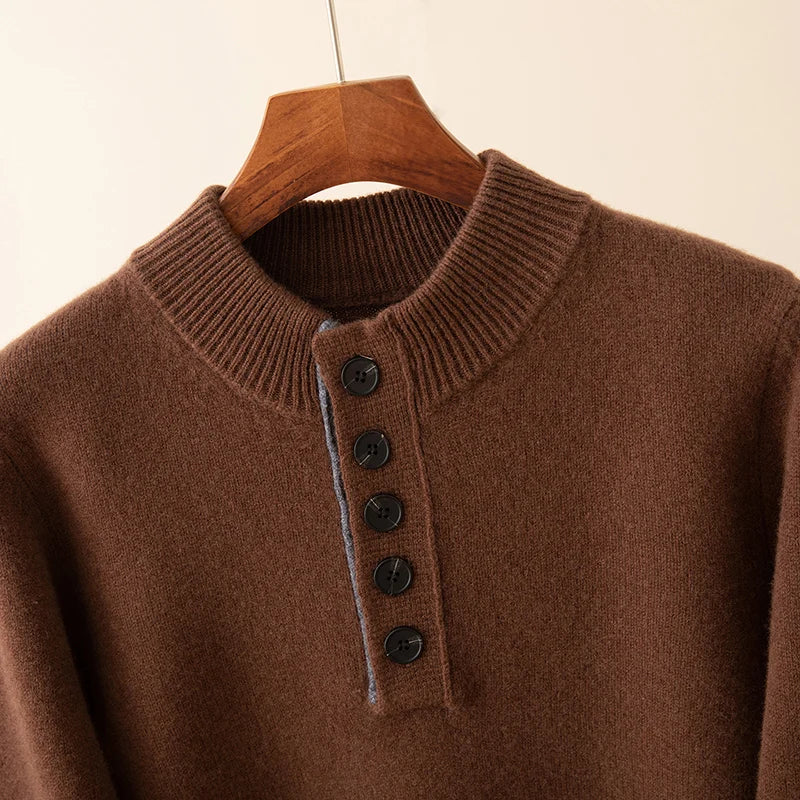 Noah Pure Wool Button Sweater