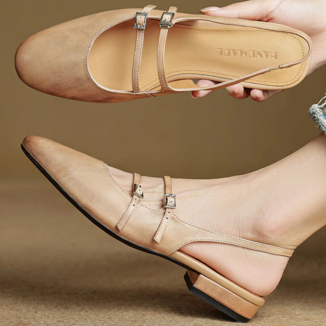 Roselle Genuine Leather Slingback