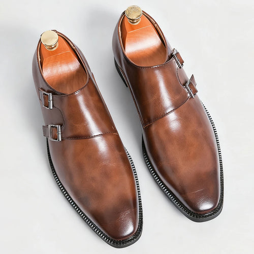 Laurent Genuine Leather Monk Strap