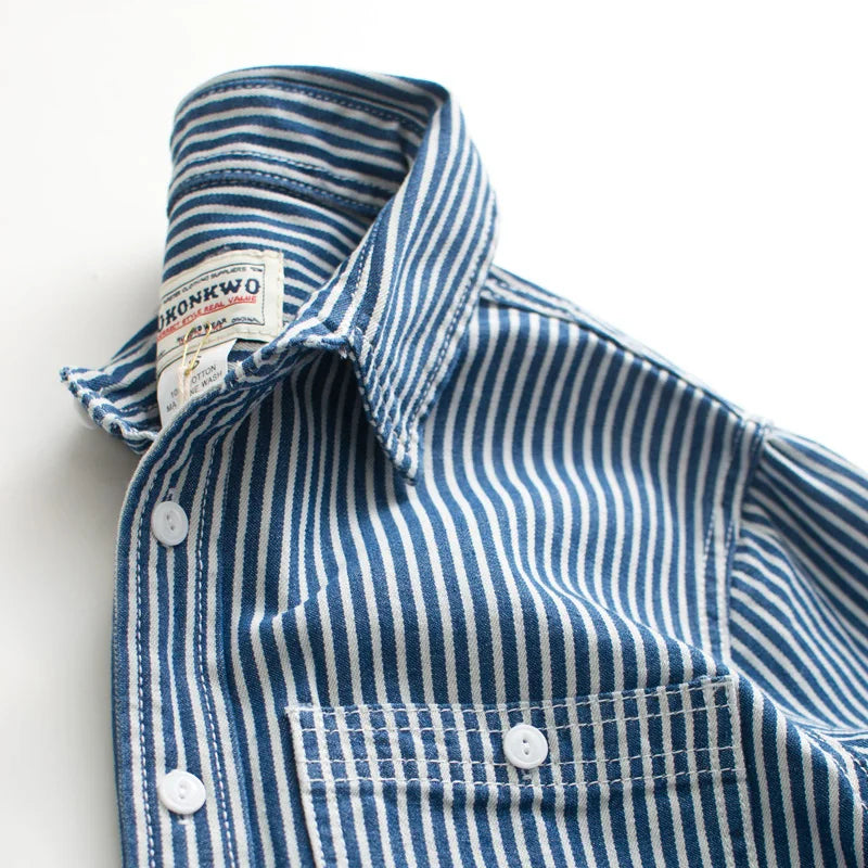 The Ashford Blue Stripe Overshirt