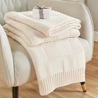 Sofia Cotton Knit Throw Blanket