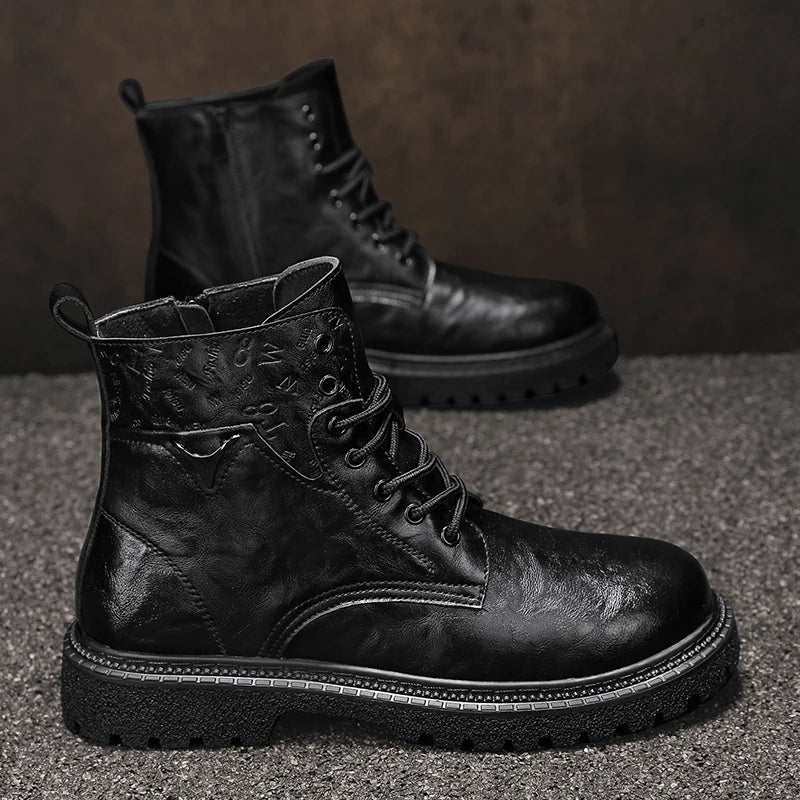 Gavin Genuine Leather  Boots
