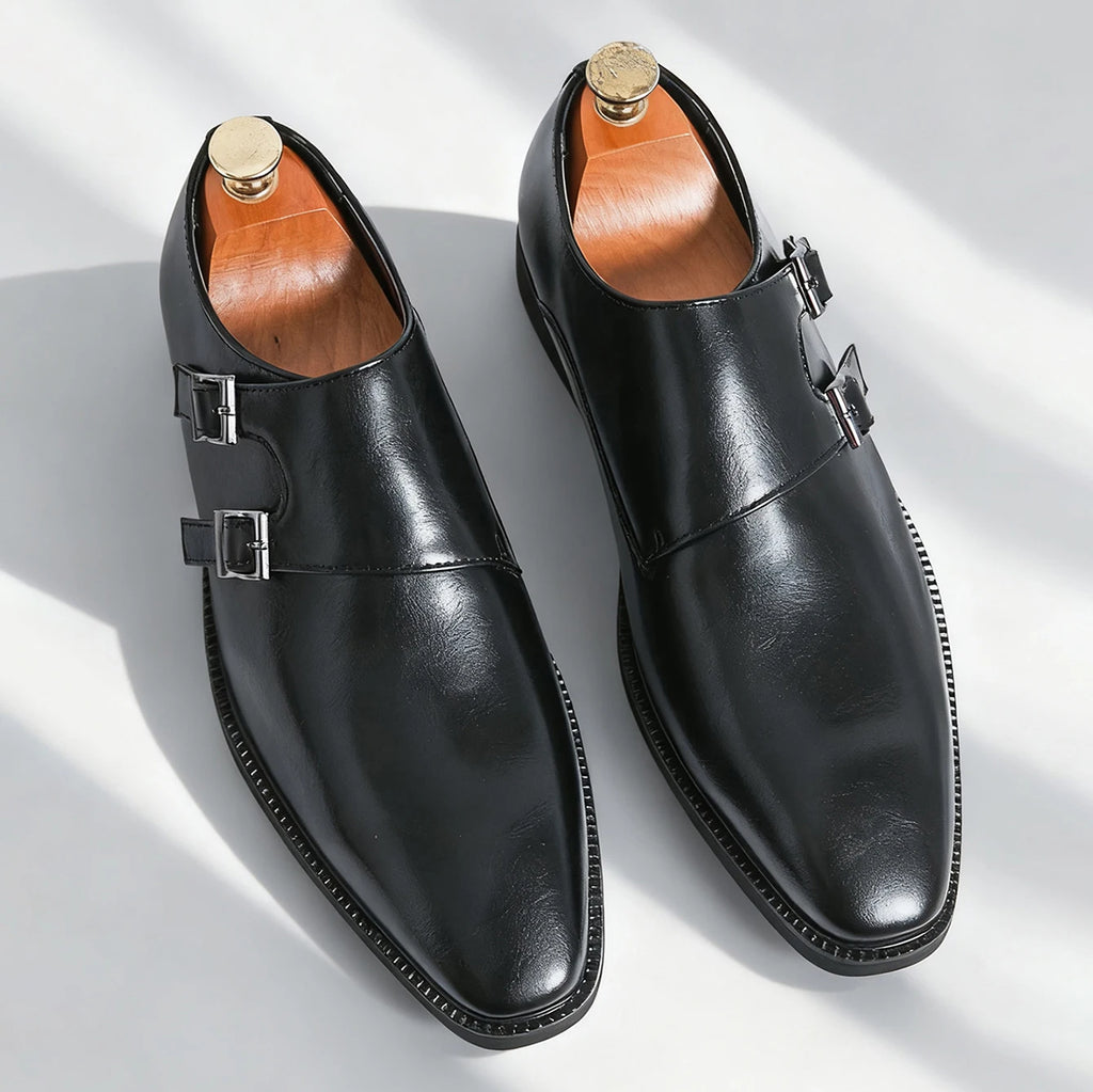 Laurent Genuine Leather Monk Strap