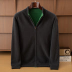 Calum Wool Polo Sleeve Sweater