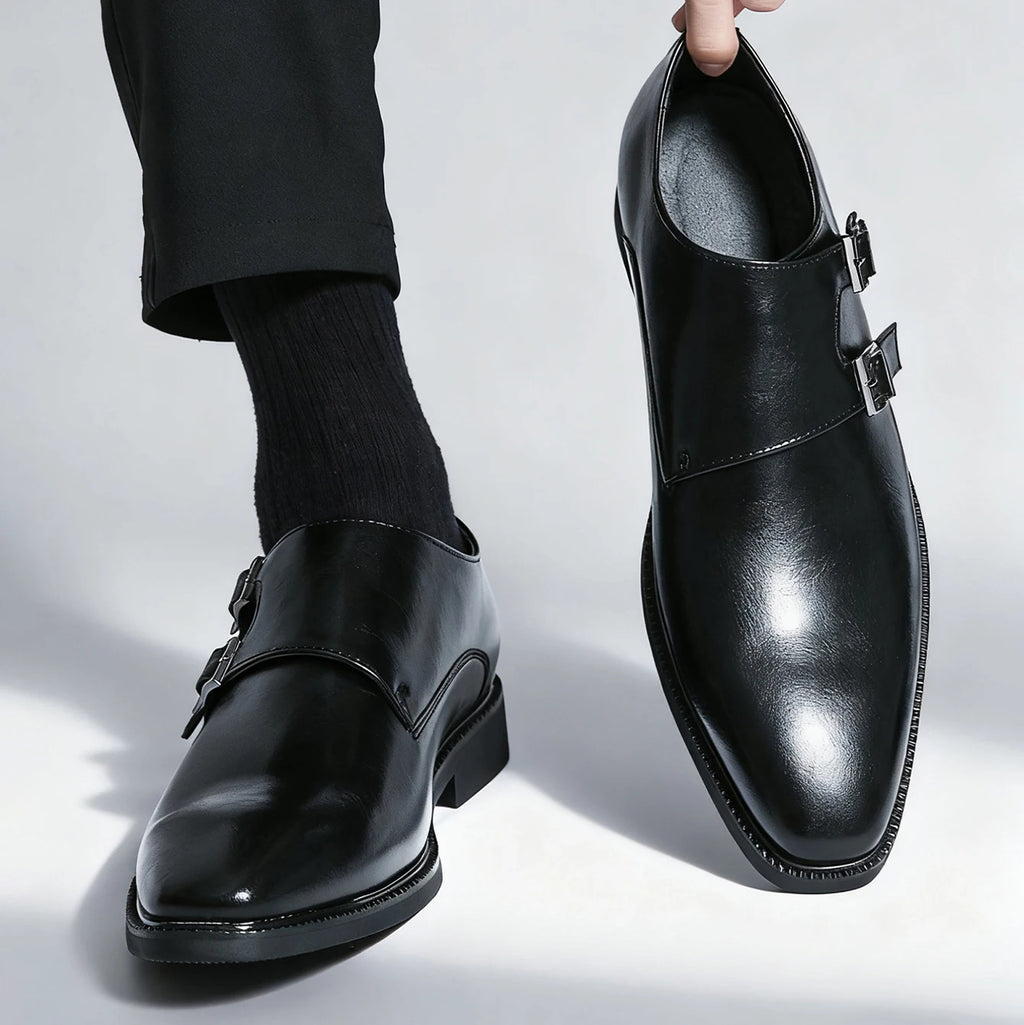 Laurent Genuine Leather Monk Strap